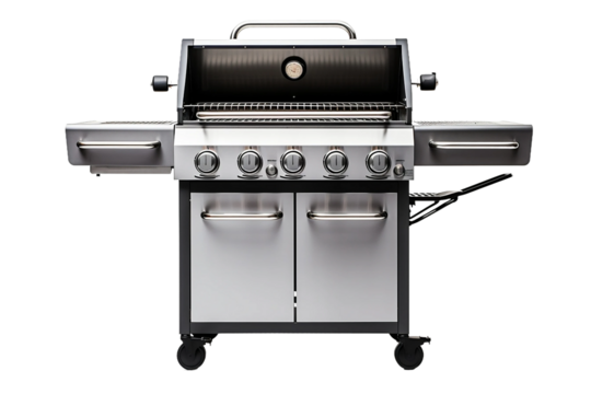 Deluxe Grilling Appliance Isolated on Transparent Background.