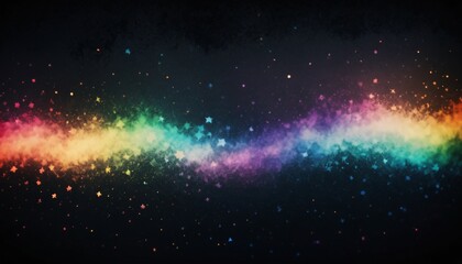 Fototapeta premium colorful color rainbow black background