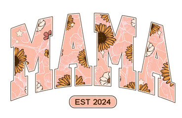 Mom Mama Mother's Day Clipart Vector Illustration