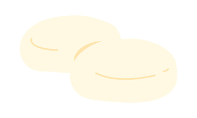 丸餅のイラスト
