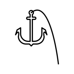 anchor line icon