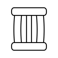 barrel line icon