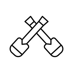 oars line icon