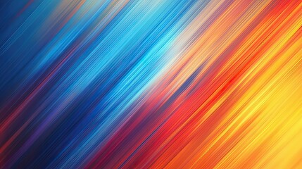 Abstract colorful background with diagonal lines. Vibrant gradient transitioning from cool blues to warm oranges in a dynamic, futuristic design.