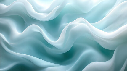 Miękkie transparentne jasne tło dymne, w odcieniach bieli i błękitu, tapeta generative ai 