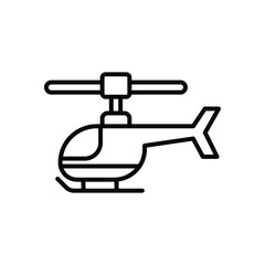 Helicopter icon vector stock illustration