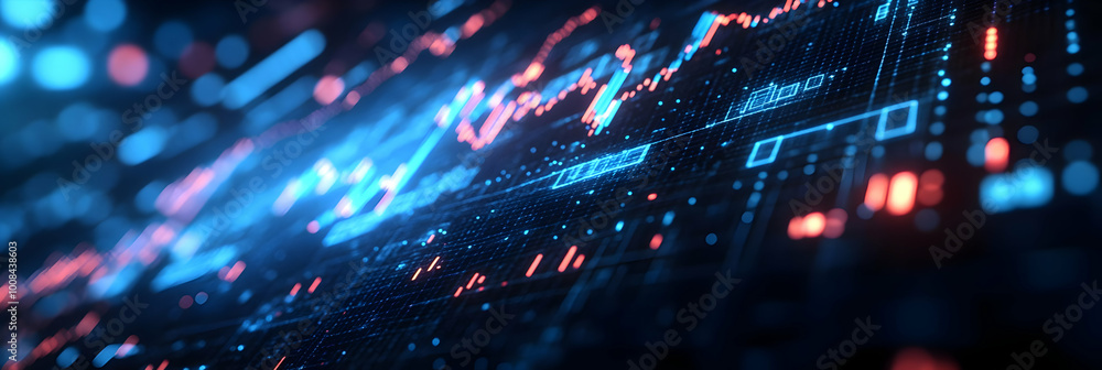 Aufkleber abstract background data analysis technology