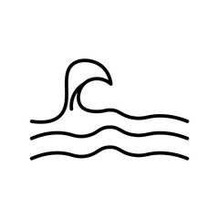 wave glyph icon