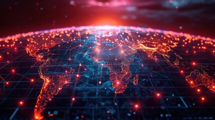 Fototapeta premium Global Network Connections