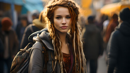 Fototapeta premium Ginger with Dreadlocks