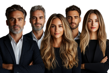 Confident Business Team Portrait: Professional and Successful