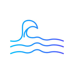 wave gradient icon