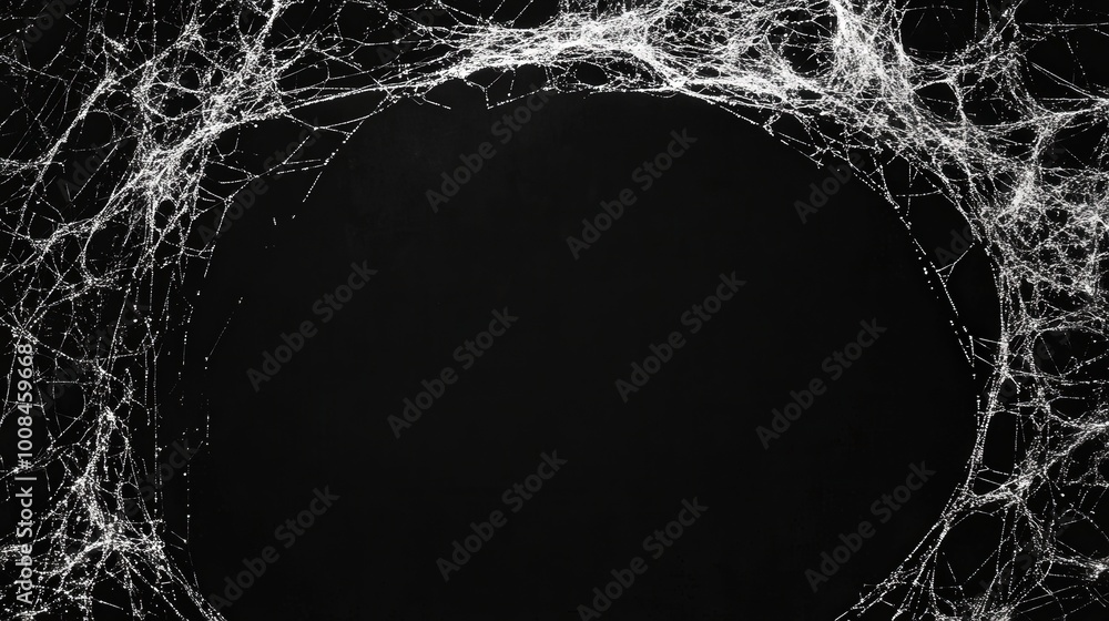 Poster dark background with artistic web design elements
