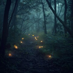 Fototapeta premium Creepy Doll in an Abandoned House