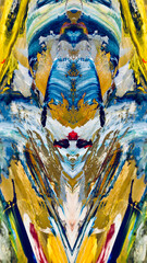 bstract background wallpaper. Ethnic pattern. Mixtures of oil paint. Trendy hand painting canvas. Wall decor and Wall art prints Idea. 3D Texture. Art object