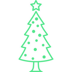 Christmas, New Year Vector Icon element, Isolated white background