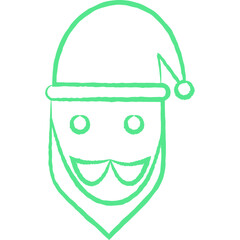 Christmas, New Year Vector Icon element, Isolated white background