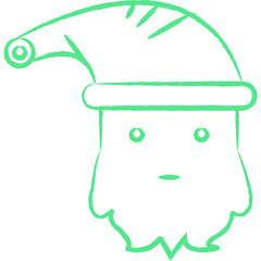 Christmas, New Year Vector Icon element, Isolated white background