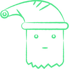 Christmas, New Year Vector Icon element, Isolated white background