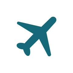 airplane mode illustration element design with simple blue color and unique shape. Airplane mode icon that can be used in ui design