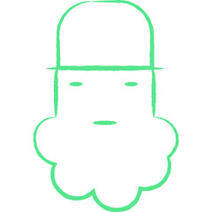 Christmas, New Year Vector Icon element, Isolated white background