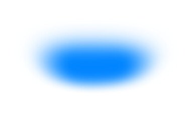 Blue gradient background on transparent background