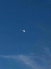 The sky and the moon