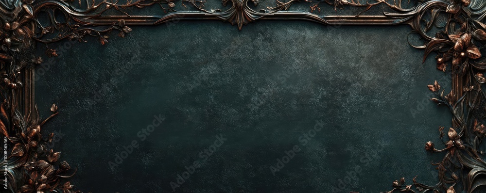 Poster elegant vintage frame with intricate design, perfect for displaying artwork or photos in a classic s