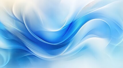 Fototapeta premium Elegant Flowing Blue Abstract Background Design