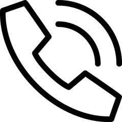 Simple vector icon telephone call