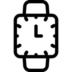 Simple vector icon wristwatch