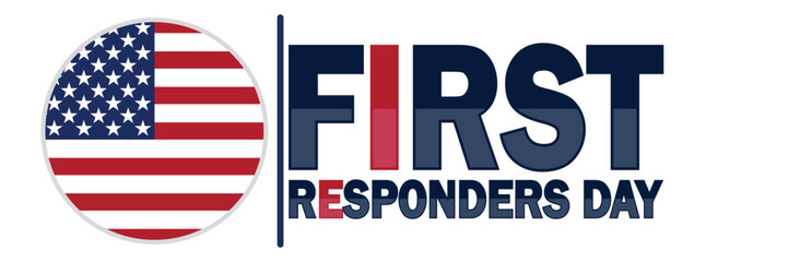 First Responders Day. Suitable for greeting card, poster and banner. Vector illustration.