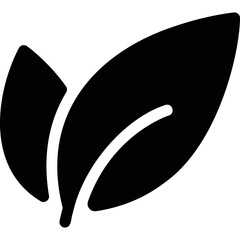 Simple vector icon leaves