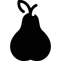 Simple vector icon pear