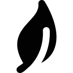 Simple vector icon leaf