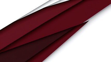 Abstract Geometric Background with Red and White Layers