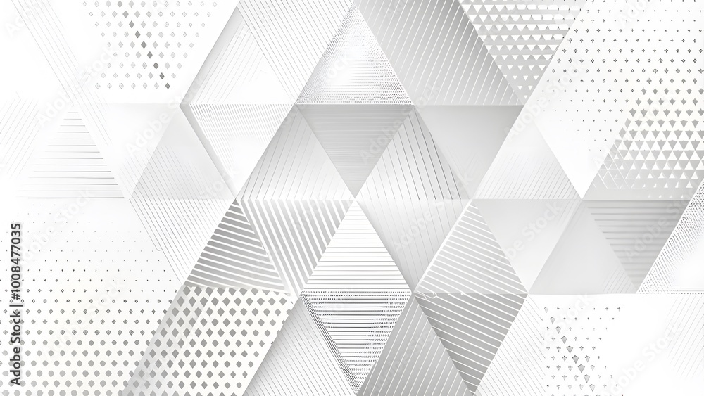 Poster Gray Abstract background illustration with high quality. geometric patterns. Gray Abstract background illustration with high-quality gradient triangle.