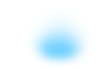 Blue gradient oval transparent background