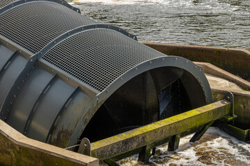 Hydro Electricity Archimedean Single Screw Turbine Generator in River
