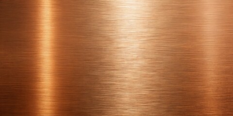 A Smooth and Refined Copper Surface Glowing with a Subtle Warmth and a Reflective Linear Pattern
