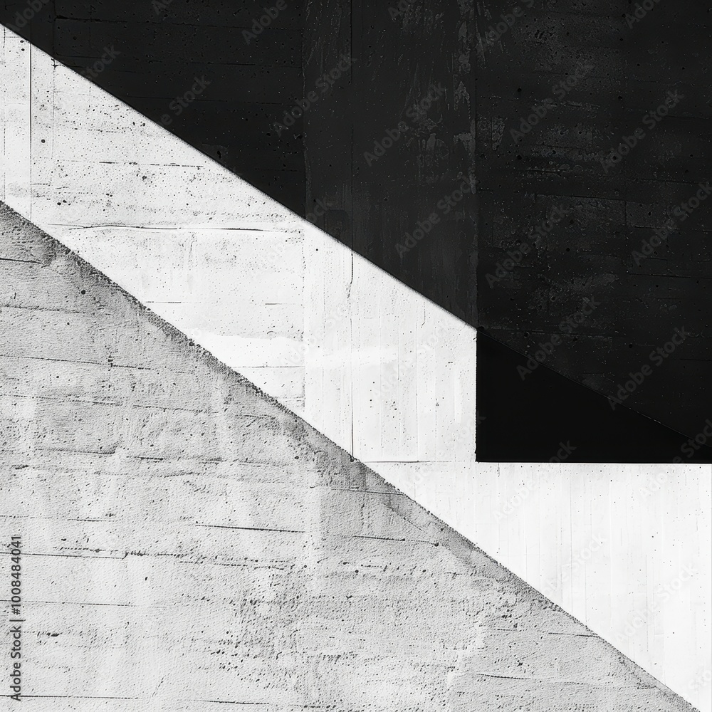 Aufkleber minimalist abstract composition with sharp edges