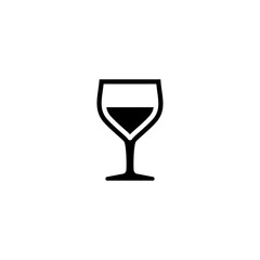 Elegant wine glass icon, perfect for menus and invitations.