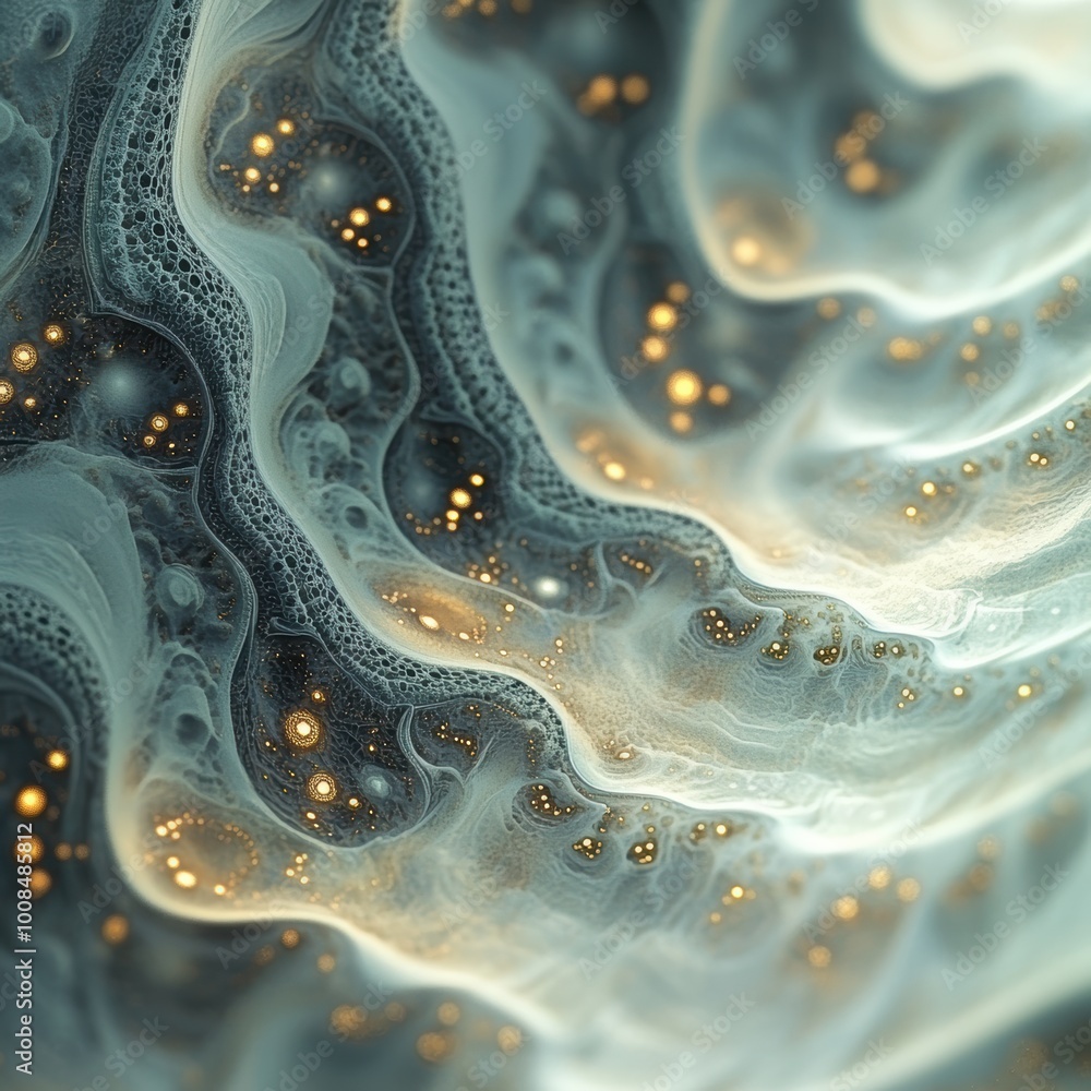 Aufkleber intricate abstract fractal patterns with detailed design