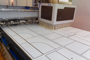 Machine format cutting machines cut chipboard furniture