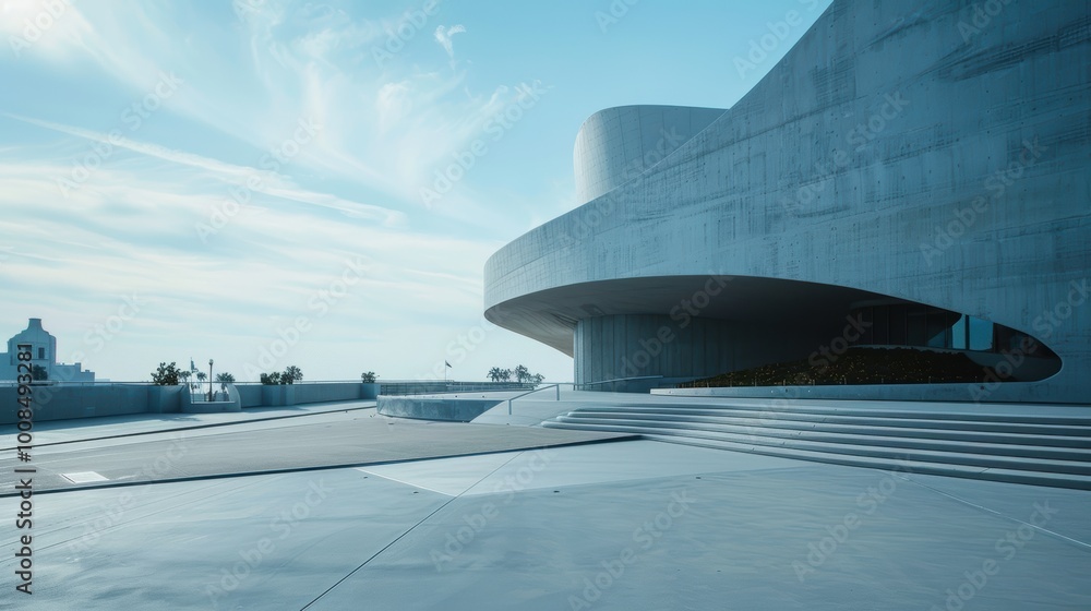 Poster modern abstract architecture with expansive design