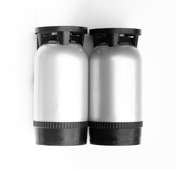 plastic beer keg isolated on white background