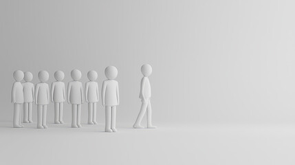 This hyper-detailed 3D rendering captures the intricate process of managing talent in a vibrant, visually stunning manner.  Generative AI