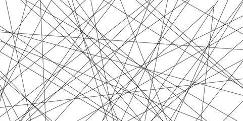 Abstract industrial Design random lines black on white background.Geometric seamless minimalist pattern with straight lines design.luxury black geometric random chaotic lines.squares and triangle line