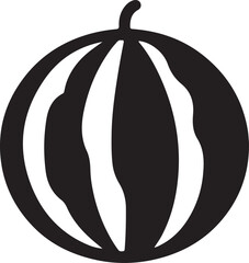 Watermelon Icon and Clipart - Vector Illustration Design