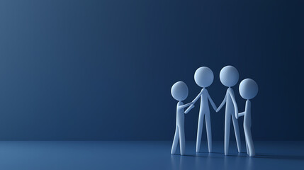 This hyper-detailed 3D rendering captures the intricate process of managing talent in a vibrant, visually stunning manner.  Generative AI